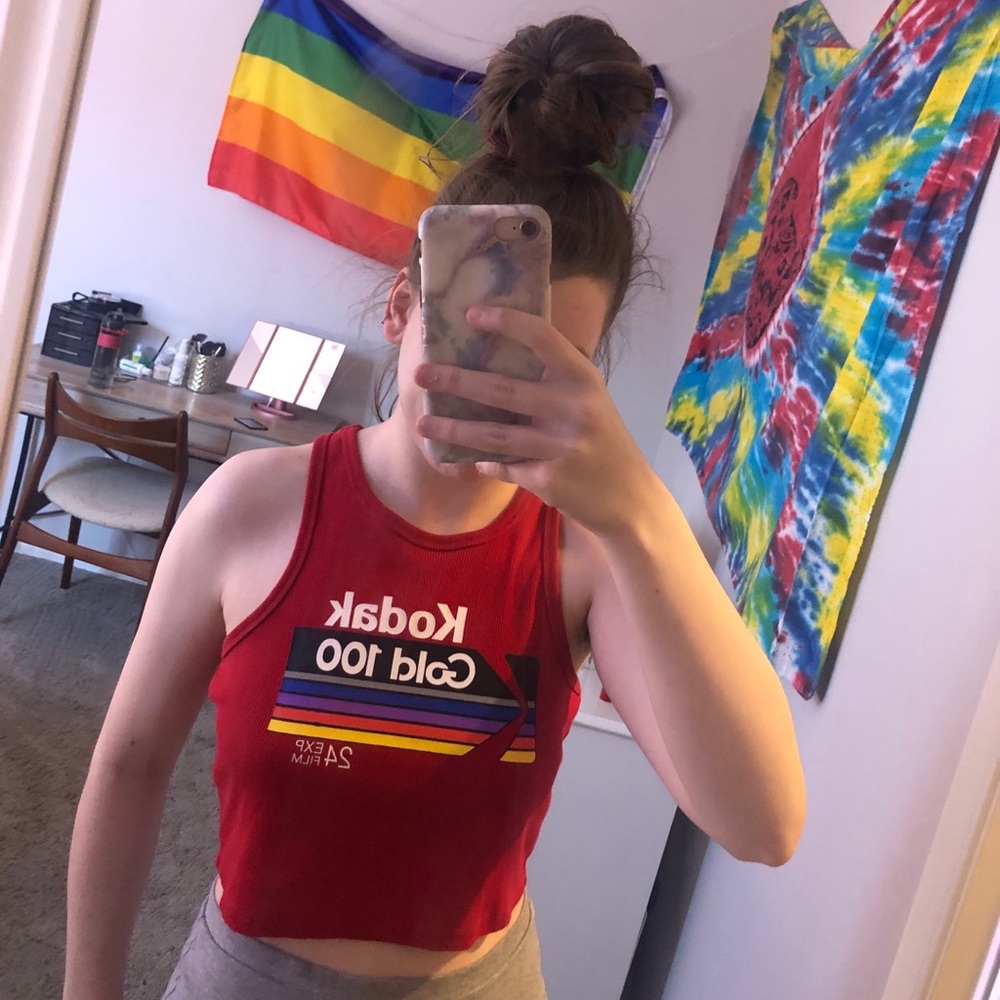 Red croptop